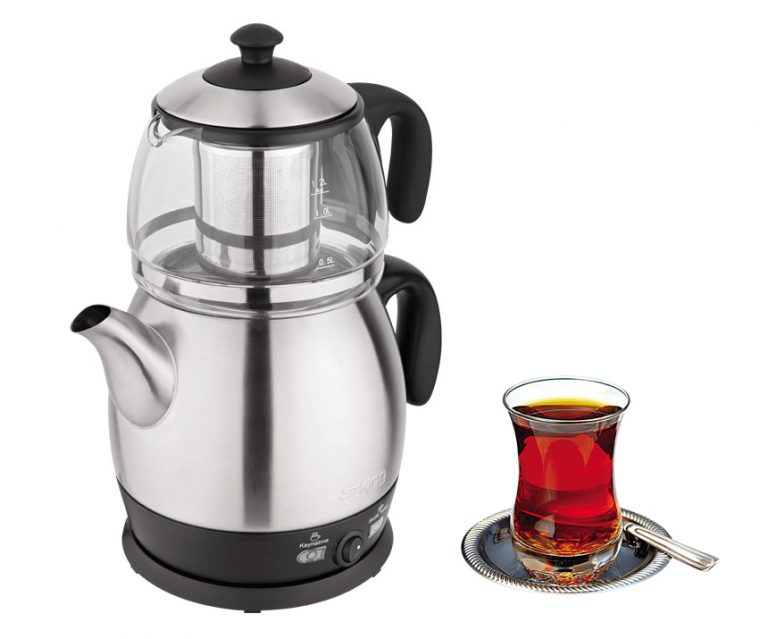 Electric Turkish Tea Maker Caydanlik Teapot Stainless Steel UK